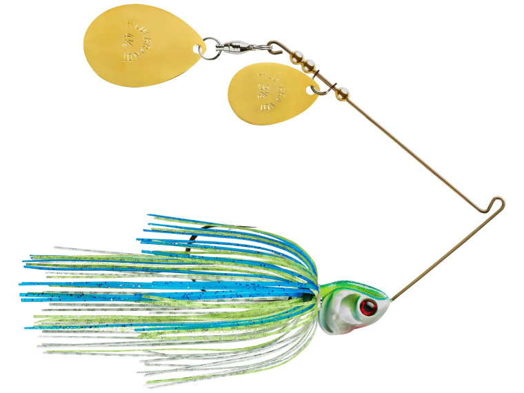 Booyah Covert 1/2oz White/Chart/Blue Orange/Gold Colorado Tandem