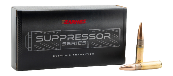 Barnes Suppressor Series Sierra GameKing rifle Ammunition .300 Blackout 205gr HP 1060 fps 20/ct