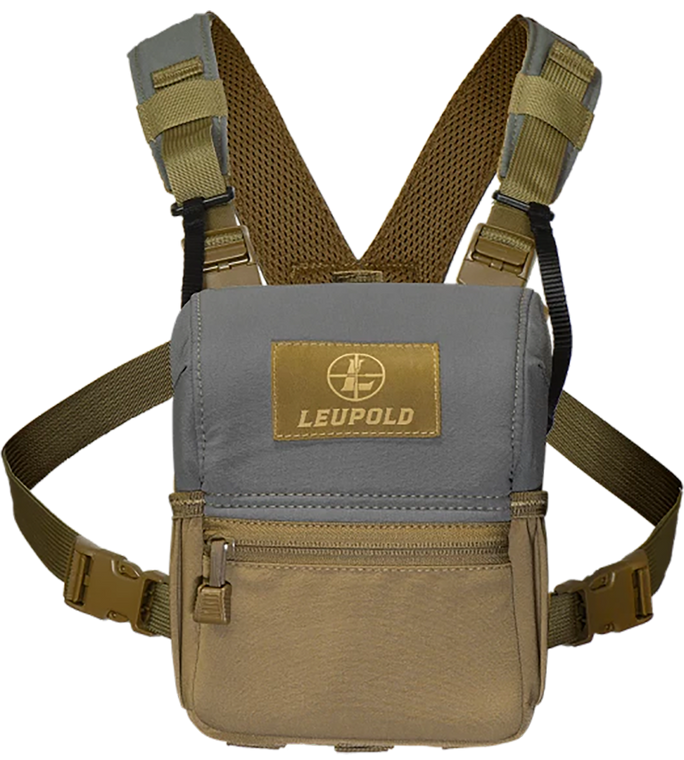 Leupold 185628 Enclosed Binocular Harness Magnetic Tan/Gray