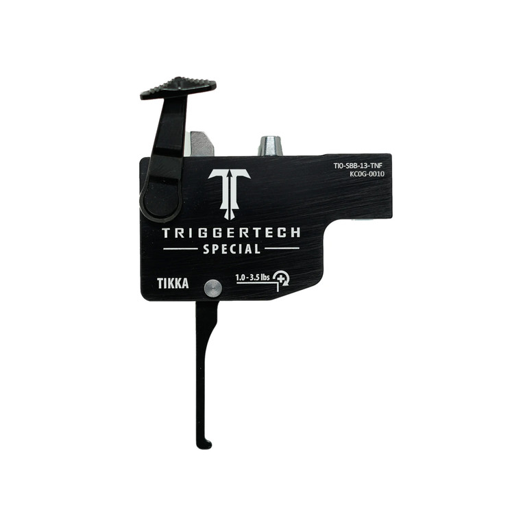 TriggerTech TI0SBB13TNF Diamond Black Flat Lever Fits Tikka Right Hand