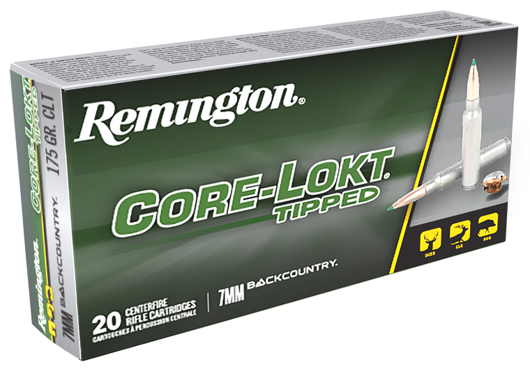 Remington Ammunition 28989 Core-Lokt Tipped 7mmBC 175gr 20 Per Box/10 Case