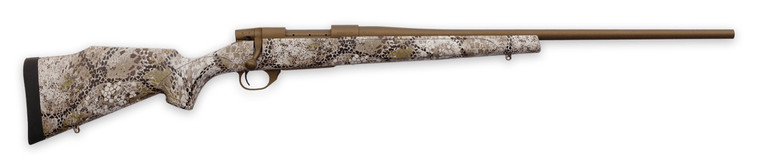 Weatherby VAP65PPR4T Vanguard Badlands 6.5 PRC 3+1 24" Burnt Bronze Cerakote #2 Threaded Barrel, Drilled & Tapped Steel Receiver, Badlands Approach Camo Monte Carlo w/Raised Comb Synthetic Stock