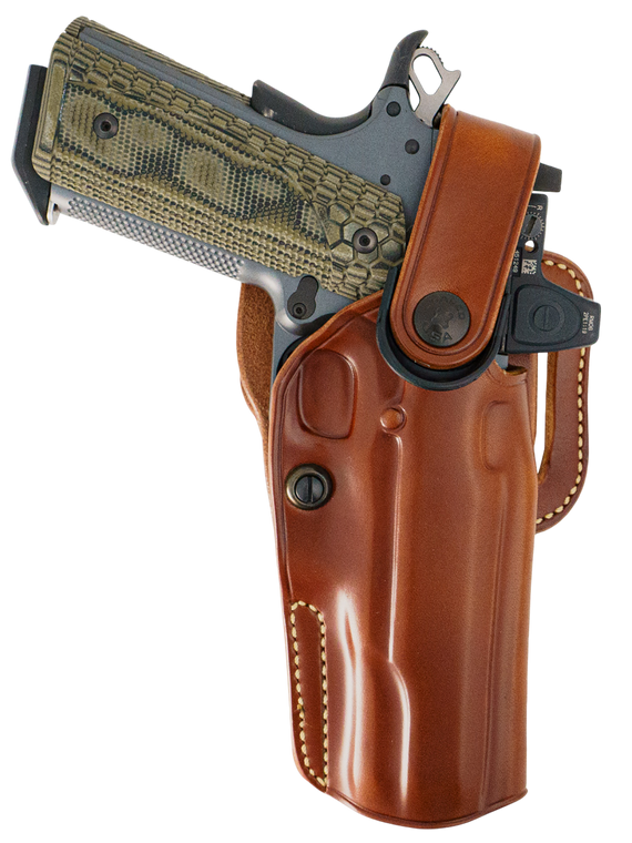 Galco APO212R APO Strongside/Crossdraw OWB Tan Steerhide Fits Kimber 1911 5" Right Hand