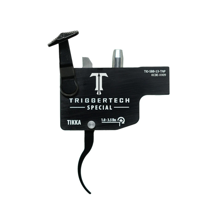 TriggerTech TI0SBB13TNP Diamond Black Curved Lever Fits Tikka Right Hand