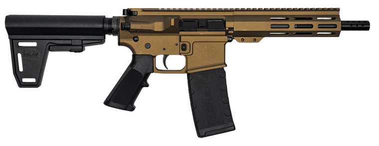 GLFA 223 Wylde Braced Pistol .223 Wylde 30rd Magazine 7.5" Nitride Barrel Bronze Finish