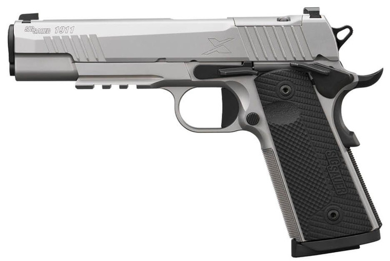 Sig Sauer 1911XR-45-SS 1911 Full Size Frame 45 ACP 8+1 5" Optic Ready/Serrated Stainless Steel Slide & Frame w/Beavertail & Picatinny Rail