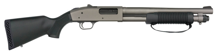 Mossberg 50798 590A1 NFA Pro 12 Gauge 5+1 14" Tungsten Gray Cerakote Barrel & Steel Drilled & Tapped Receiver, Fixed Black Synthetic Stock