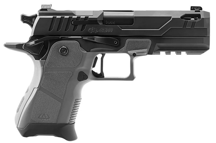Oa Defense OA2311CPROKITGRYPRT15 2311 Compact Pro 9x19 15rd 4.25" Black DLC Ported Barrel Gray/Black Optic Ready 17-4 Stainless Steel Slide Gray/Black Polymer Grip Ambidextrous