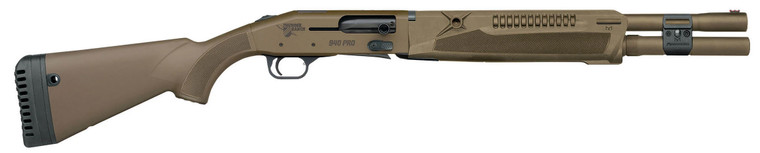 Mossberg 940 Pro Thunder Ranch Shotgun 12ga 7rd Capacity 18.5'' Barrel Optic-Ready FDE/Patriot Brown