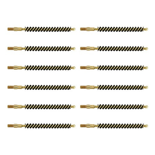Brownells 22 Caliber Heavy Weight Nylon Rimfire Rifle Brush 12 Pack