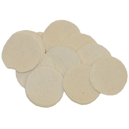 Brownells Heavy Duty Cotton Round Patches, 2''/.40-.50 Cal, 1000 Pack