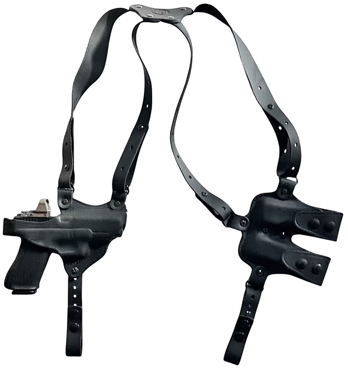 1791 Gunleather NSS2.1SBLHR Optic Ready Shoulder Horizontal Black Fits Glock 17 Right Hand