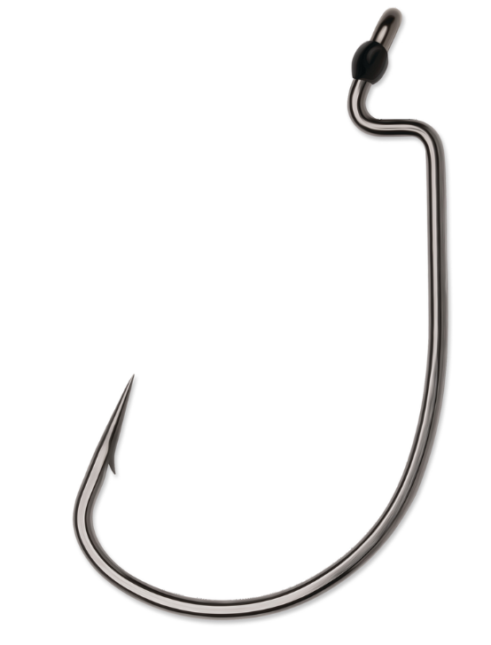 VMC Worm Hook Heavy Duty Wide Gap Black Nickel Size 5/0 5ct