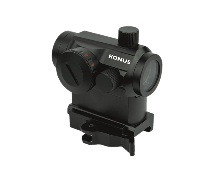 Konus Pro Nuclear Matte Black 1x22mm 3 MOA Red/Green Dot Reticle