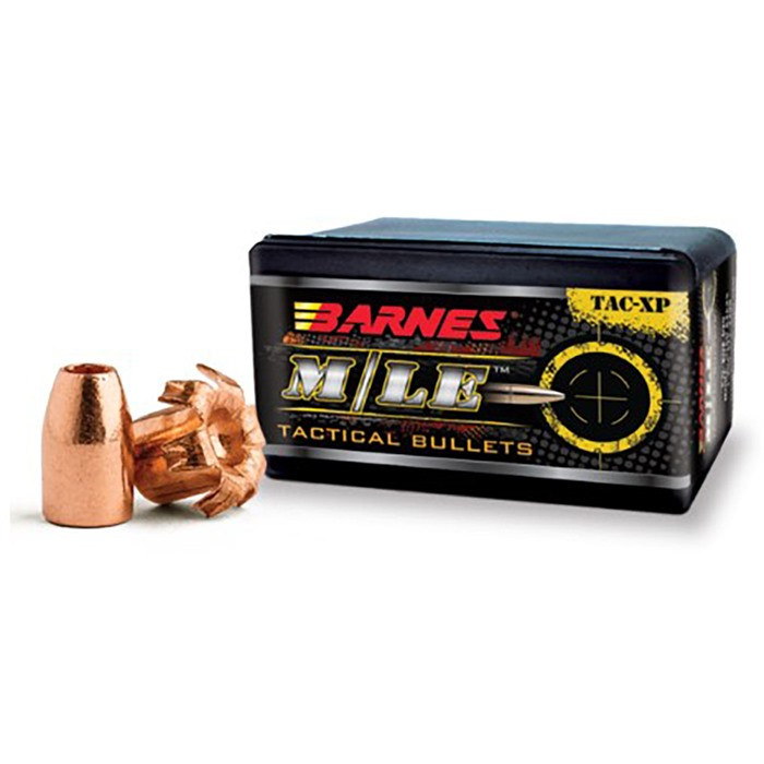 Barnes M/LE TAC-XP Pistol Bullets .40 S&W/10mm .400" 125 gr FB HP 40/ct