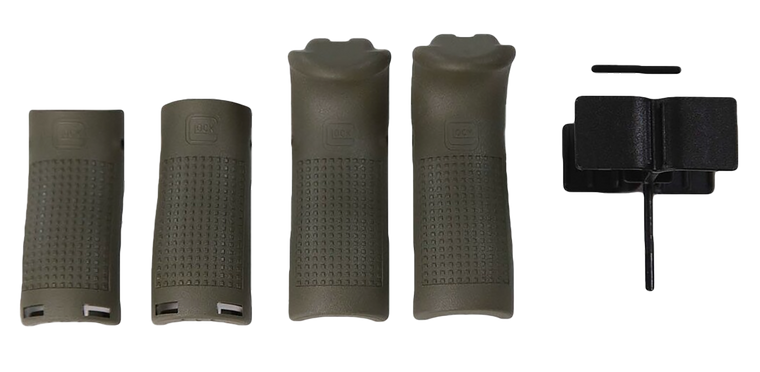 Glock 39844 Backstrap/Beavertail Set Battlefield Green Polymer