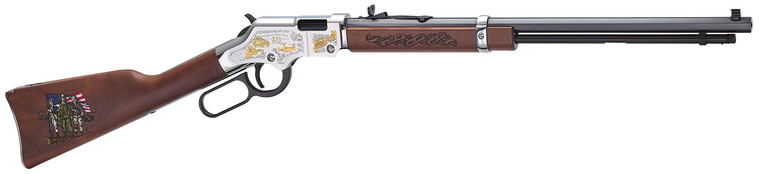 Henry Golden Boy "Spirit of the Corps" 250th Tribute Edition Rifle .22 S/L/LR 16rd Capacity 20" Octagon Barrel Engraved Wood Stock