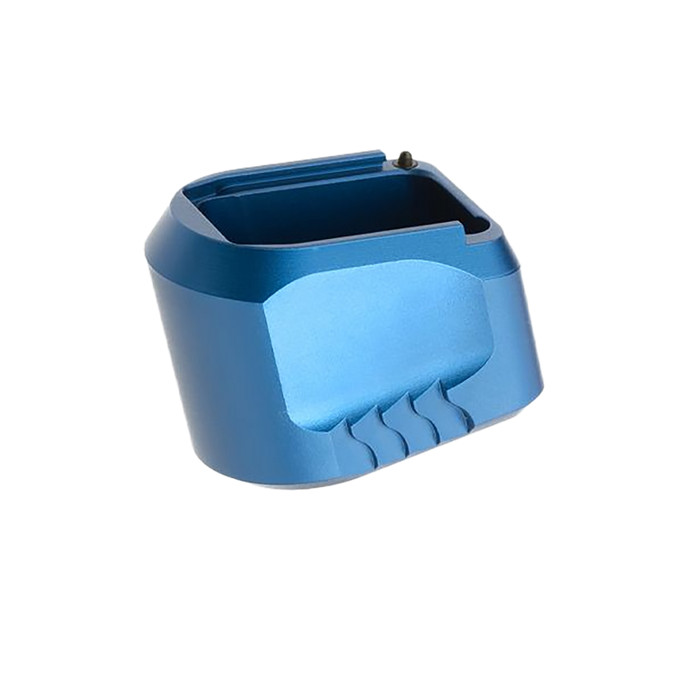 Tyrant CNC TDMPMAGEXFSBLUE Magazine Extension Fits S&W M&P 9/40 5rd Compatible w/ Full-Size M&P 1.0/2.0 frames Blue Aluminum