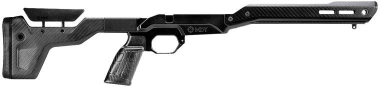 Mdt Sporting Goods Inc 107835BCF HNT26 Chassis System Black Carbon Fiber Fits Howa 1500 SA/ Weatherby Vanguard Compatible w/ AICS Mags Short Action ARCA