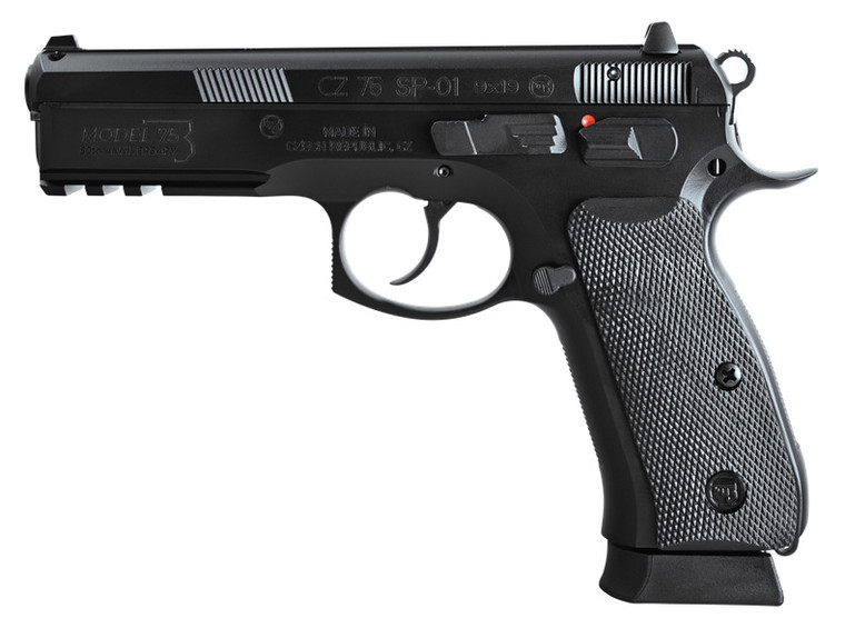CZ 75 SP-01 50TH Anniversary Handgun 9mm Luger 19rd Magazine 4.6" Barrel Black Poly Coat Manual Safety