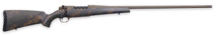 Weatherby MBC20N7MMBR2B Mark V Backcountry 2.0 7mm BC Patriot Brown Cerakote Fluted Barrel/Peak 44 Blacktooth Brown Sponge Pattern Black Carbon Fiber Stock