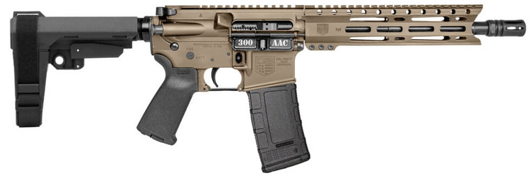 Diamondback DB1916B061 DB15 300 AAC 30+1 10" Flat Dark Earth Cerakote Heavy Barrel 9" M-LOK Handguard 7075-T6 Aluminum SBA3 Brace Magpul MOE Grip