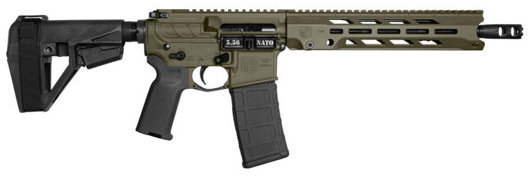 Diamondback DB1984K101 DB15 Obsidian 5.56 NATO 30+1 11.50" Black Nitride 11" M-LOK Handguard SBA5 Brace Magpul MOE K2 Grip