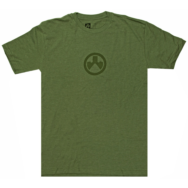 Magpul MAG1115-317-XL Icon Logo Olive Drab Heather Cotton/Polyester Short Sleeve XL