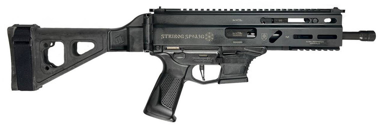 Grand Power Stribog SP9G3 Handgun 9mm Luger 30rd Magazines(3) 8" Barrel SBT Brace-Uses Glock Style Magazines