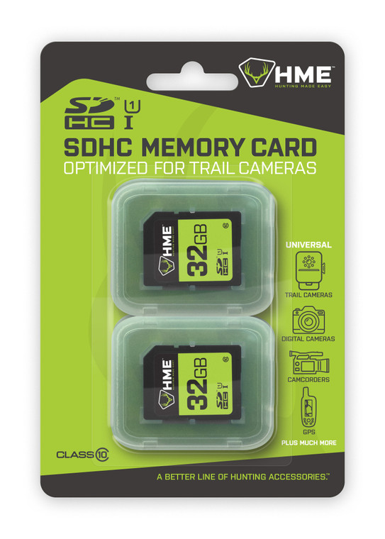 HME 32GB SDHC Memory Card 2/ct