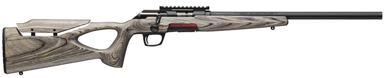Winchester Repeating Arms 525227102 Xpert Target 22 LR 10+1 18" Matte Black Threaded Bull Barrel, Matte Black Picatinny Rail Steel Receiver, Gray Adj Comb & LOP Thumbhole Laminate Stock