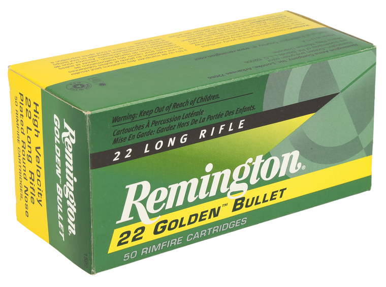 Remington Ammunition R21006 Golden Bullet 22LR 40gr Round Nose 50 Per Box/10 Case