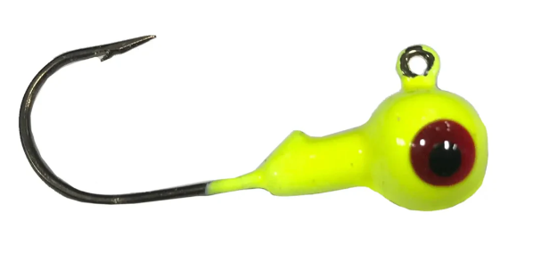 Head Hunter Ball Head Jigs 1/4 Chartruse 10ct