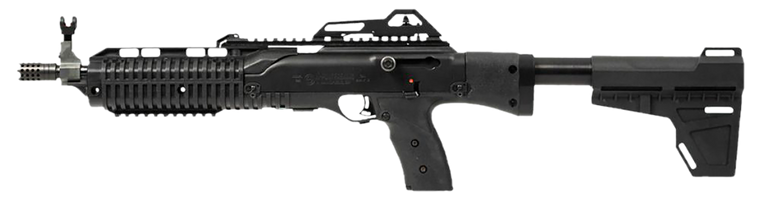 Hi-Point 4595PBRACE 4595P 45 ACP 9+1 14.95" Black Threaded Barrel, Black Powdercoat Polymer Receiver w/Picatinny Rail, Picatinny Rail Forend, Black Pistol Brace, Black Plastic Grip