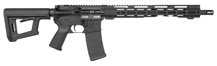 Diamondback DB1718K001 DB15 5.56 NATO 30+1 16" Black Nitride Threaded Barrel, Black Hardcoat Anodize Picatinny Rail Aluminum Receiver, Adjustable Black Synthetic Stock, Magpul MOE Grip