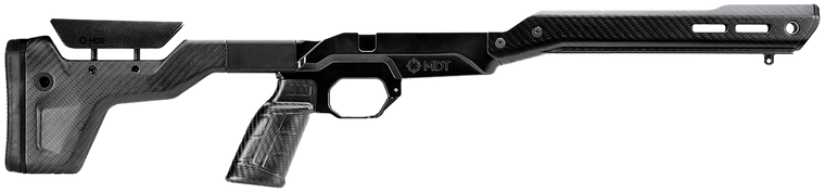 Mdt Sporting Goods Inc 107837BCF HNT26 Chassis System Black Carbon Fiber Fits Howa 1500 SA/ Weatherby Vanguard Compatible w/ AICS Mags Short Action Standard