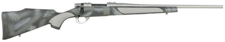 Weatherby Vc38300Nr4T Vanguard Shadow 300 Win Mag 3+1 24" Carbon Gray Cerakote Threaded Barrel, Carbon Gray Cerakote Steel Drilled & Tapped Receiver, Black W/Gray & White Accents Monte Carlo Stock