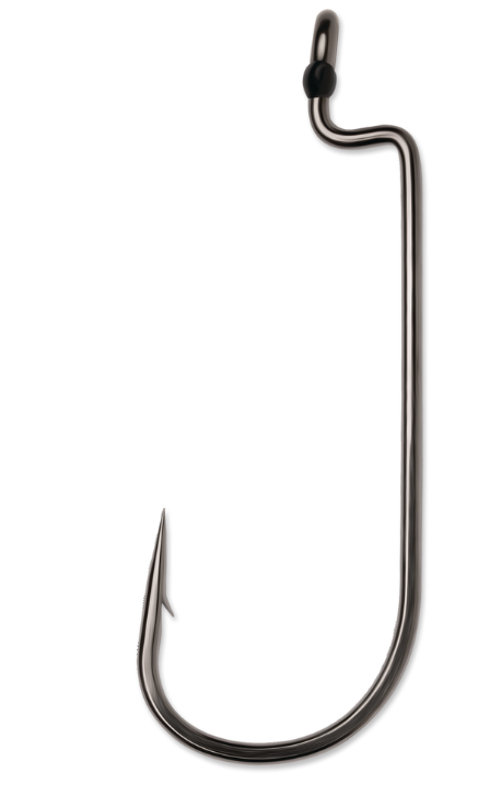 VMC Worm Hook Heavy Duty Black Nickel Size 2/0 6ct