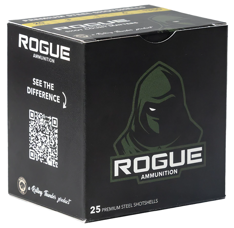Rogue Ammunition RA-20-1-4S 20Gauge 3" 1oz 4Shot 25 Per Box/10 Case