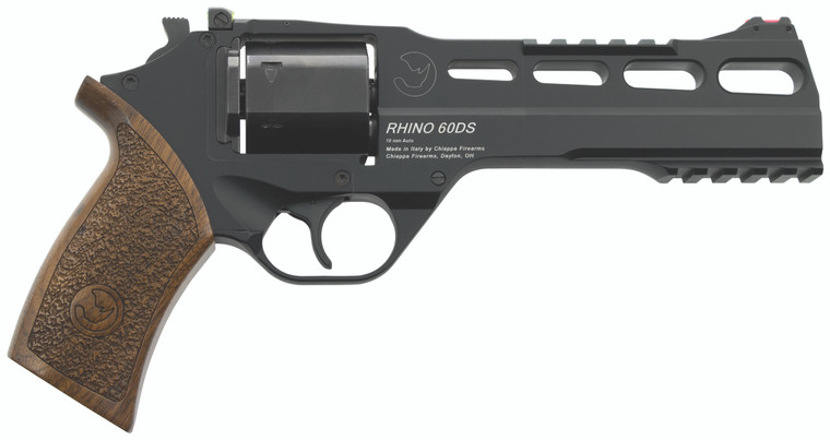 Chiappa Rhino 60DS Handgun 10mm 6rd Capacity 6" Barrel Black with 3 Moon Clips