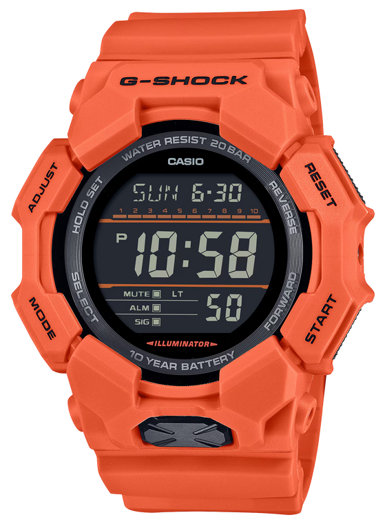 Gshock Gd0104Cr Digital Movement Red/Orange