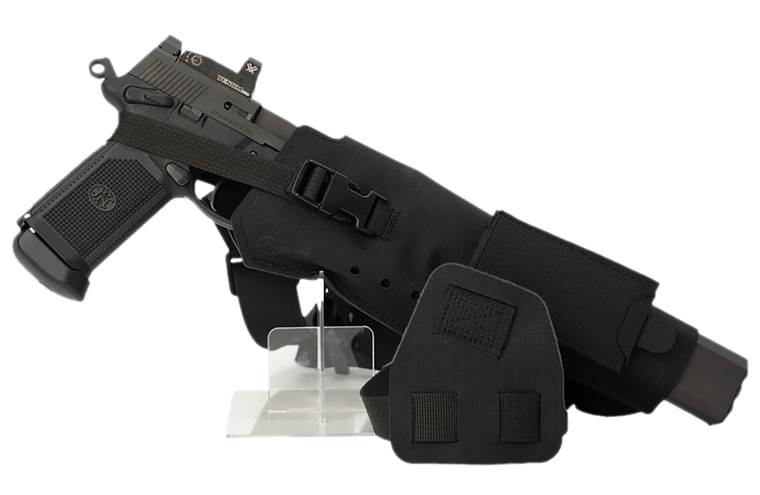 Cole-tac VWX102 Varmint Wrangler XL Pistol Holder Chest Black Left Hand