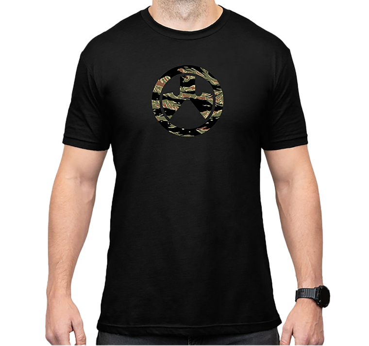 Magpul MAG1292-001-3XL Tiger Stripe Icon Black Cotton/Polyester Short Sleeve 3XL