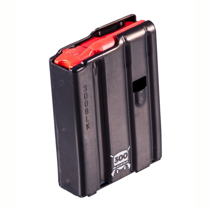 D&H Industries Ar-15 300 Blk Aluminum Magazine W/ Red Follower 10 Rd