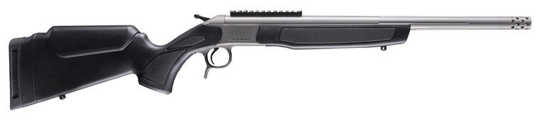 CVA CR4441S Scout Takedown 400 Legend 1rd 22" Stainless Fluted Threaded Barrel, Stainless Steel Receiver w/Picatinny Rail, Adj Comb & LOP Black Synthetic Stock