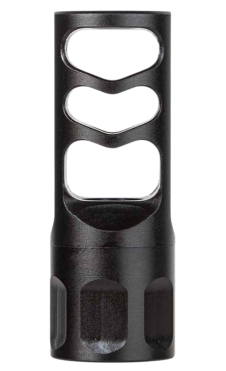 Tapco TAP22046 Self Timing Muzzle Brake Black Nitride Steel 5/8"x24 Threads 30 Cal