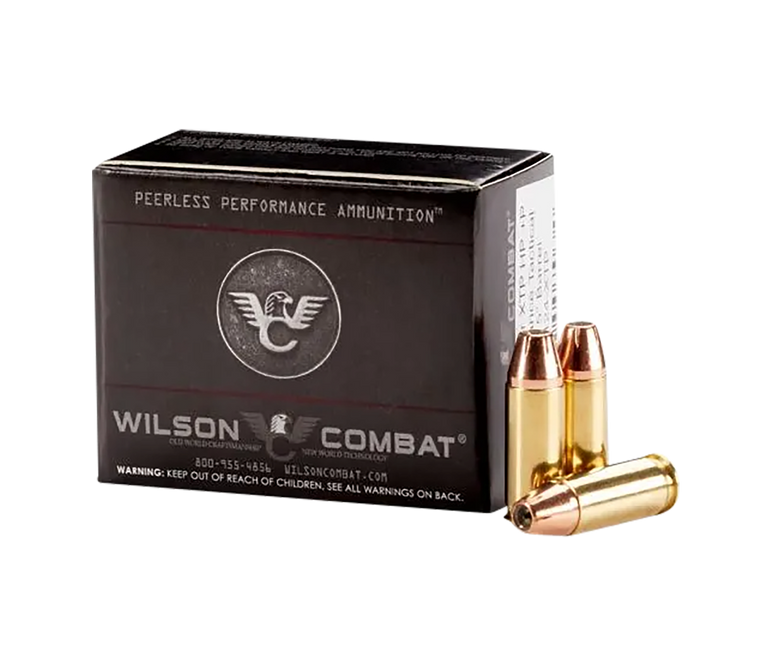 Wilson Combat .Hornady XTP Handgun Ammunition .38 Super(+P) 124gr HP 1335 fps 20/ct