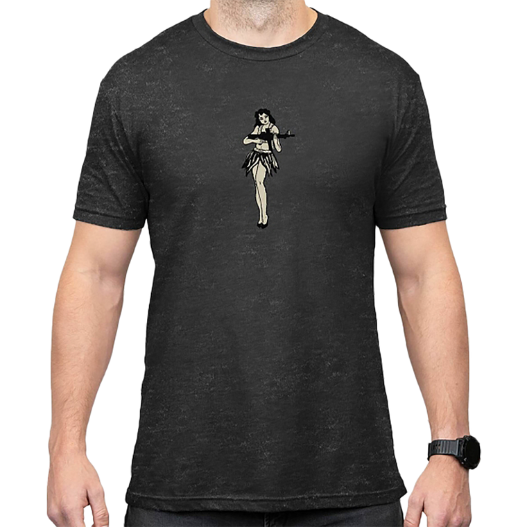 Magpul MAG1117-010-3XL Hula Girl CVC Charcoal Gray Cotton/Polyester Short Sleeve 3XL