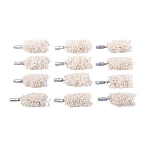Brownells Cotton Bore Mop 12 Gauge 12 Pack
