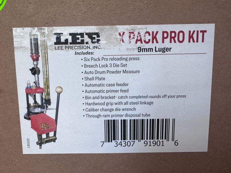 Lee Precision Six Pack Pro Kit 9mm Luger Steel Works With Most Handgun Cases DEMO/USED